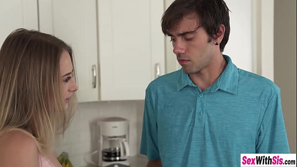 Stepbro put huge dick in babes Kyler Quinn wet pussy washing the laundry