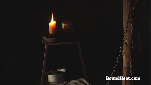 Bent Over Lesbian Slave On Her Knees Licking Mistresses Pussy