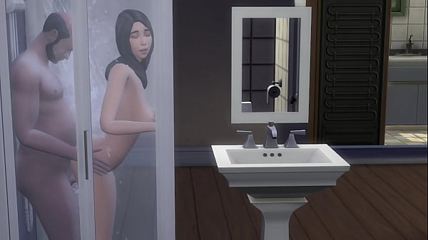 Stepfather fucks her in the shower for 30 minutes
