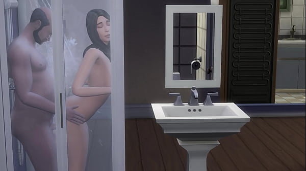 Stepfather fucks her in the shower for 30 minutes