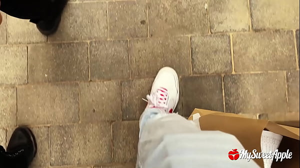 Risky Fitting Room Porn: Trying-on Haul and Swallowing your Cum!