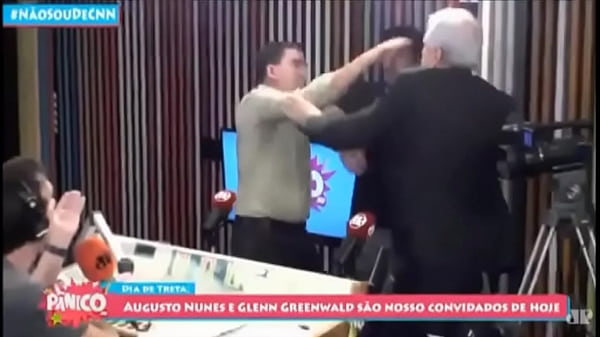 Old man fucks american journalist in radio studio in Brazil Thumbnail