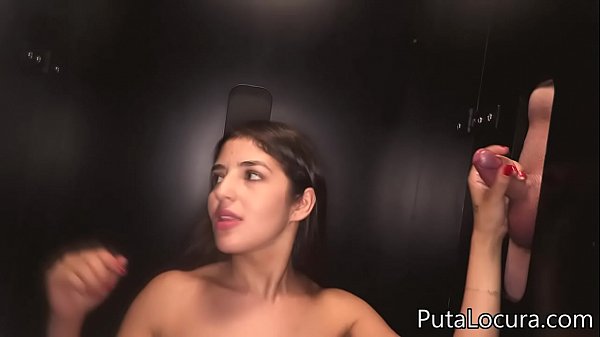 A beautiful Arab girl swallowing 11 cumshots