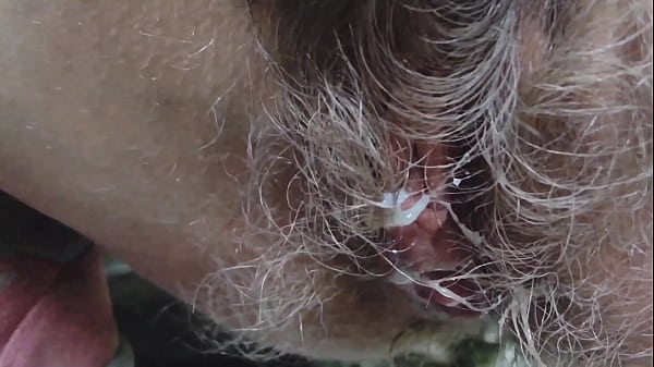 Risky outdoor at the mountains with hairy stranger's pussy girl till creampie without condom 4k 60fps