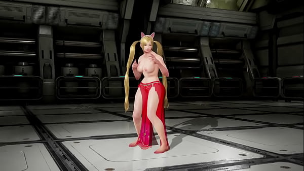 Lucky Chloe Nude with dress barefoot and poses Thumbnail