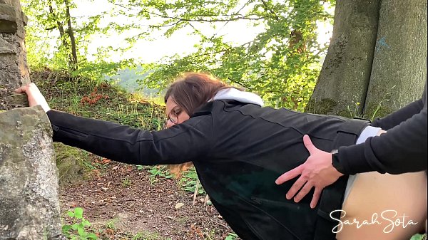 Public blowjob and fuck on a sightseeing tour - we nearly got caught