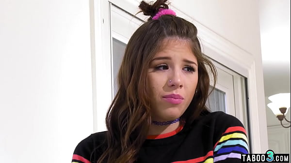 Teen stepdaughter Isabel Moon asking her stepdad to open her ass