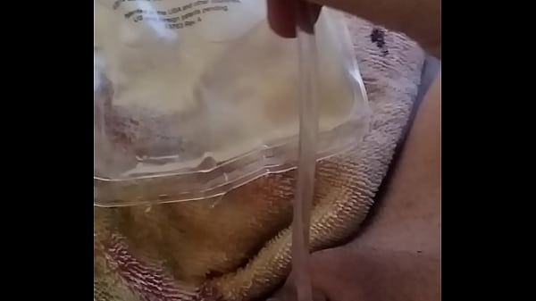 Catheter in wet pussy, can't stop peeing....