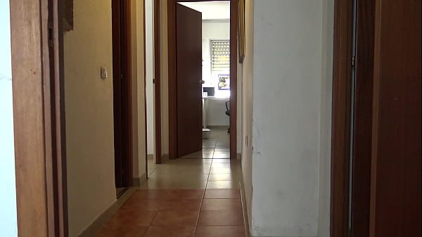 A Muslim cleaning maid is disturbed when she sees his big black cock