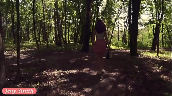 A Not Planned Date. Jeny Smith walking with stranger with mini skirt and no panties