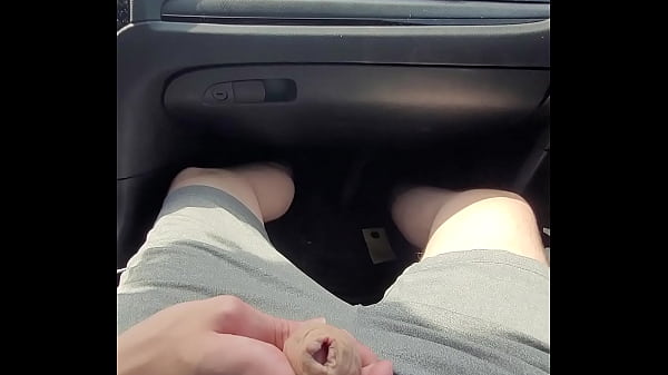 public car handjob and cumshot in mouth blowjob