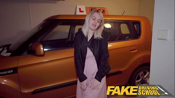 Fake Driving School - Big ass big tits blonde Czech fucks a chunky big dick