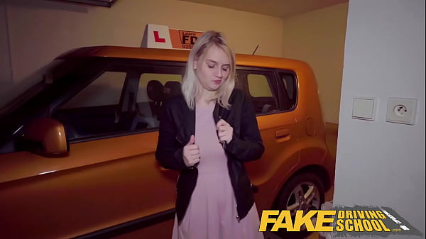 Fake Driving School - Big ass big tits blonde Czech fucks a chunky big dick