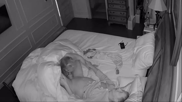 Porn. Sex. Porno. At night in bedroom in bed husband touches his wife big natural tits and gets very excited. Wife sucks dick, then gets into doggy style position, husband fucks Milf and cumshot in pussy. Blowjob. Blow job. Sucked cock. Sucking penis