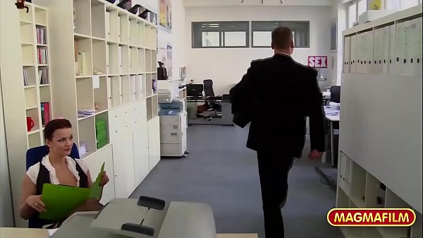 Short skirt secretary loves to be a slut at work