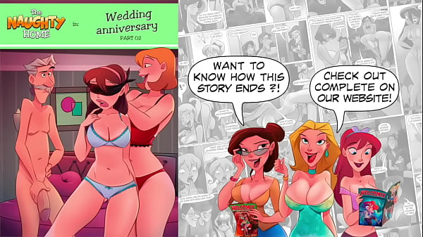 Wife giving a threesome as a wedding anniversary gift - The Naughty Home Comics