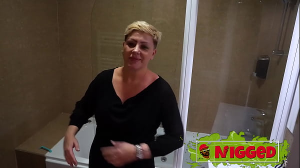 My divorced stepmom has never tasted a black cock!!! Please help her!!!