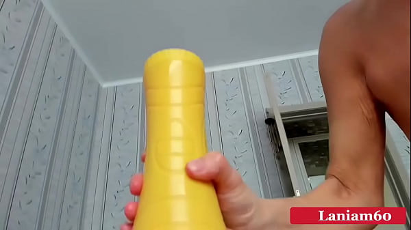 Stepmom helps her to cum flashlight and swallow sperm