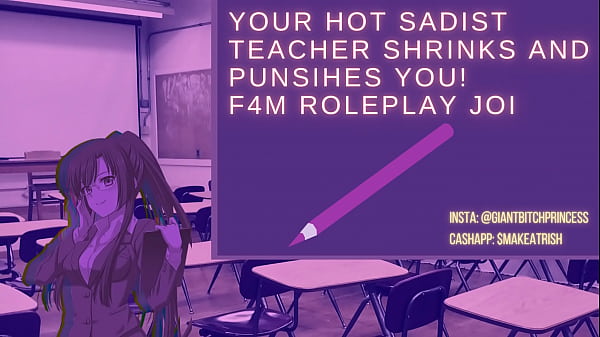 (Audio Only) Sadist Teacher SHRINKS You and Makes You Cum For Her! F4M Giantess Feet Roleplay JOI Thumbnail