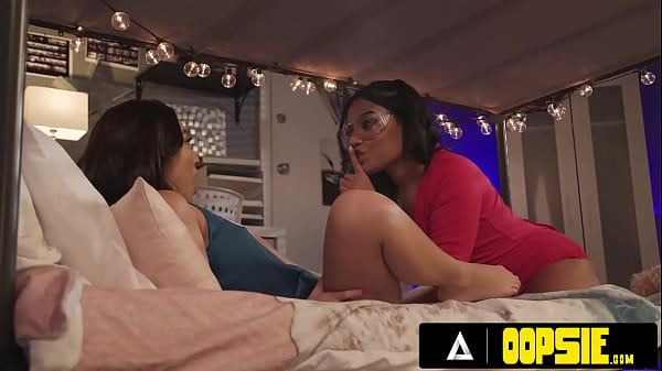 OOPSIE - Dorm Chaperone MILF Dee Williams Caught Petite Roommates Kimmy Kimm & Summer Col Having Sex