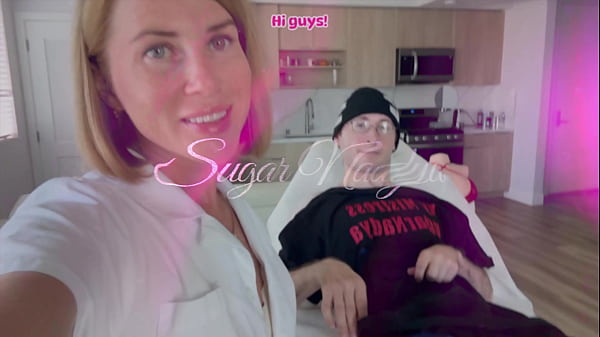 Hot MILF Nurse Jerks Off Disabled Stud after waxing session Thumbnail