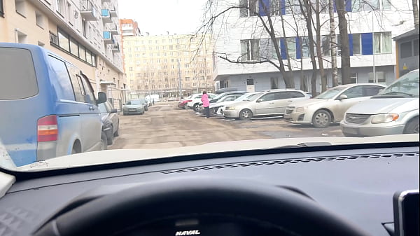 Street pickup MILF leads to hot car blowjob with mouthful of cum