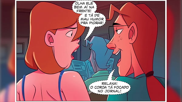 FUDENDO O CU da coroa bunduda no café da manhã! CORNO nem percebeu!