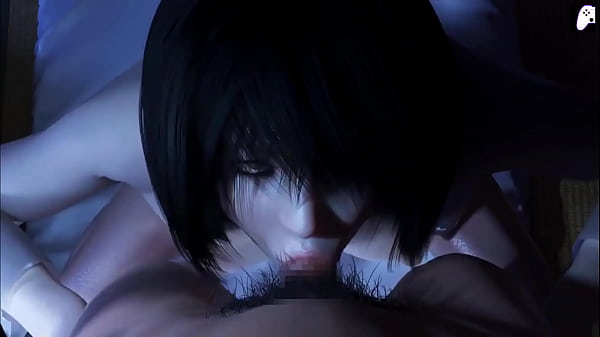 (4K) The ghost of a Japanese woman with a huge ass wants to fuck in bed a long penis that cums inside her repeatedly | Hentai 3D