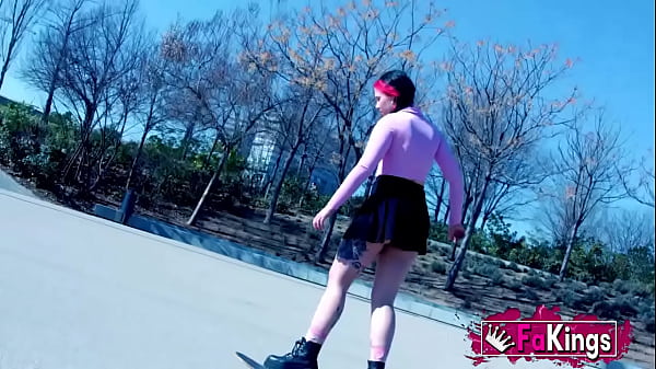 Nowadays' teens hobbies: Teen Inna Black likes showing herself in public!!