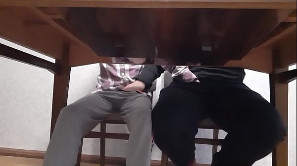 We masturbate each other under the table during English class at the university - Girls fly orgasm