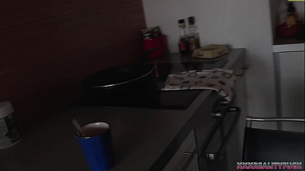 Quickie in amateur bedrooms... two busty bitches shares horny dude
