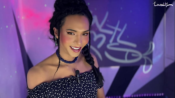 Purple pantyhose soaked in pleasure.