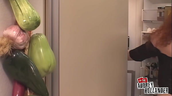 Otto Shoves Produce Up Audrey’s Ass And Cums In Her Throat!