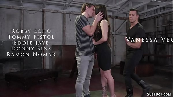 Husband makes wife bdsm group fuck