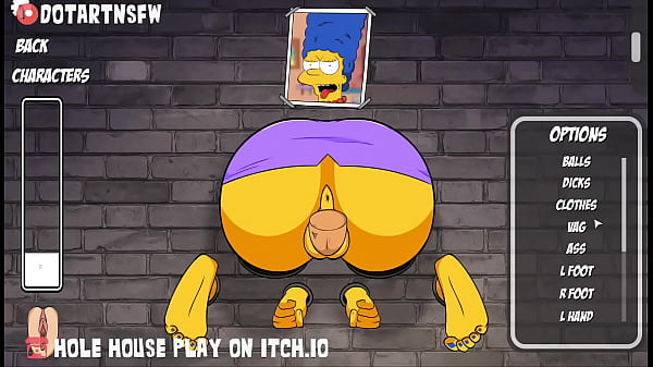 Marge Simpson presa em Glory Hole e Creampied