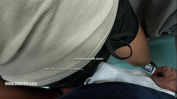 Grinding Dick in her Pussy Over Clothes in Subway Train and she Enjoyed