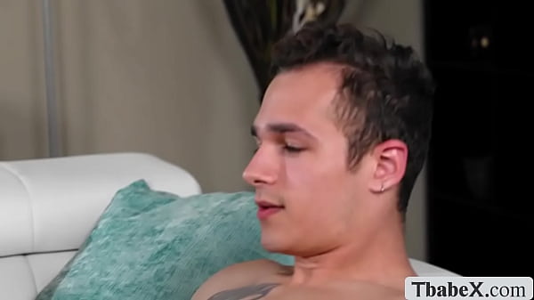 Lucky dude fucks big tits babe and sexy shemale