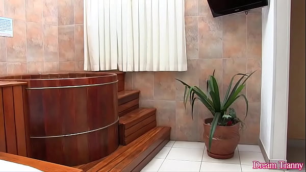 Shoving a Dildo Up The Ass Makes Hot Tgirl Bella Atrix Cum