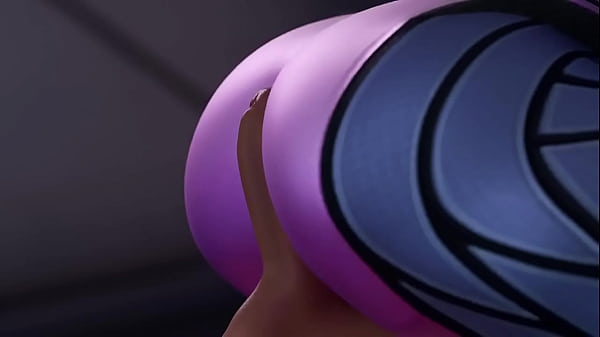 A bunda da Widowmaker balançando um pau