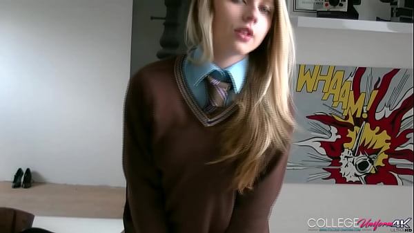 Girl Chloe Toy Wets Her Panties With Her Uniform On!