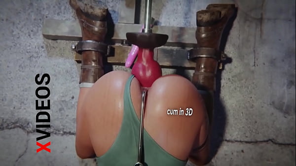 Sex machine fucked hard this 3D girl in her ass