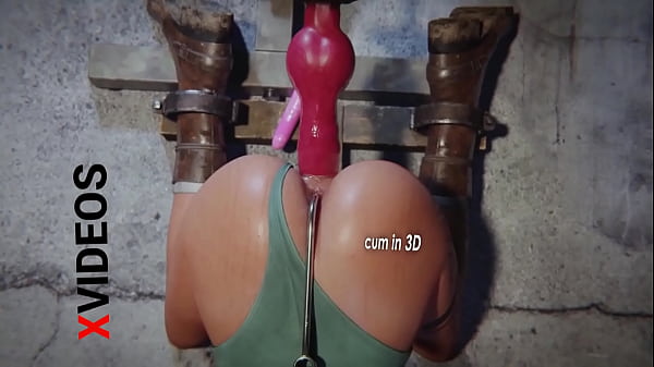 Sex machine fucked hard this 3D girl in her ass