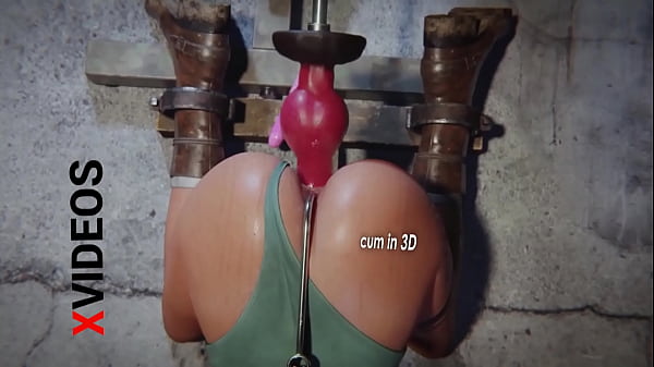 Sex machine fucked hard this 3D girl in her ass
