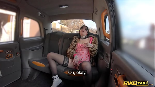 Fake Taxi Driver gets caught masturbating in his cab by a horny passenger who wants to fuck
