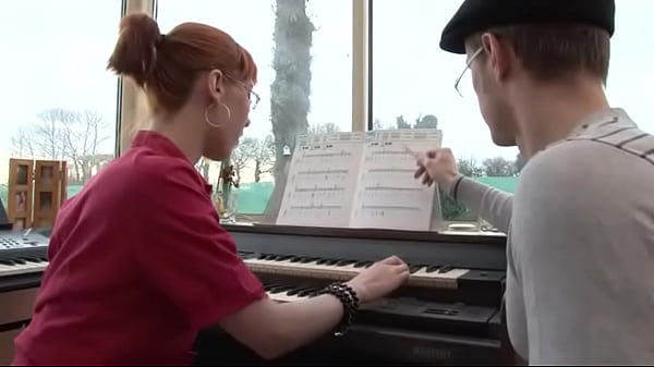 Amazing petite redhead student slut gets deep sodomized