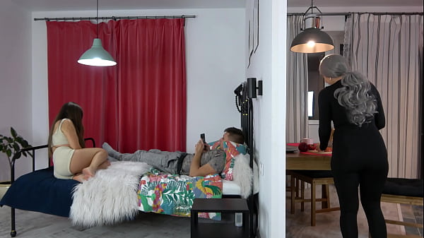 Little slut of my wife's offers to suck my huge cock while wife doesn’t see