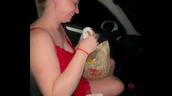 Step brother buy for her MC but before to eat she make great blowjob and finish in her mouth, full mouth of sperm Thumbnail