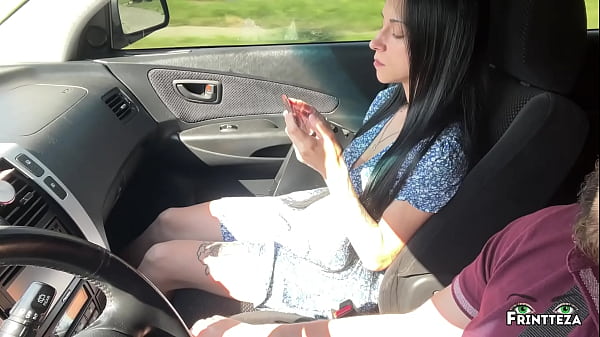 Stepmom makes a DeepThroat to Stepson in the car to the ThroatPie