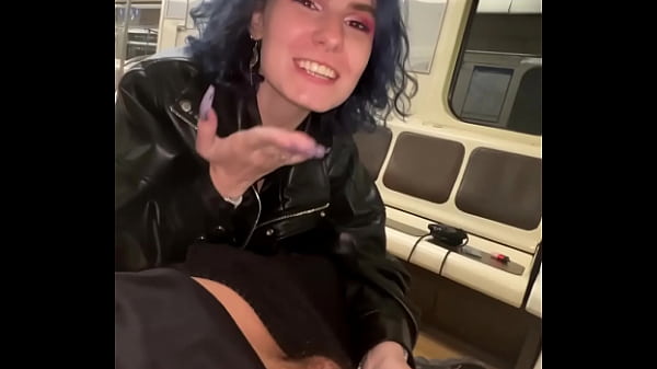 Public sex in a train car in the subway