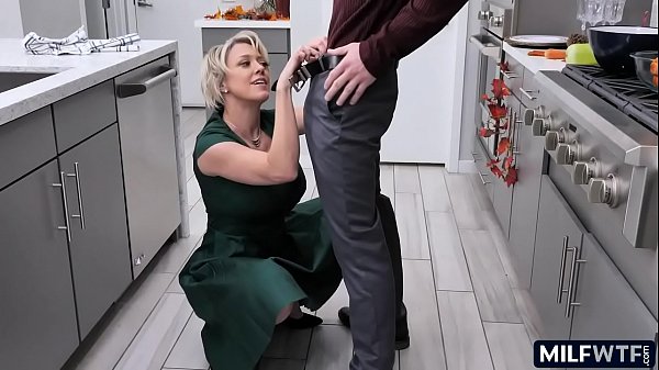 Naughty MILF dinner